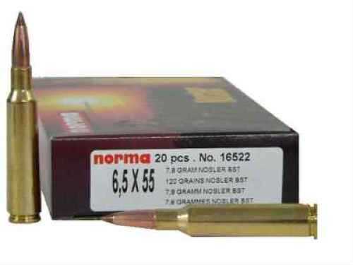 6.5X55mm 120 Grain Ballistic Tip 20 Rounds Norma Ammunition